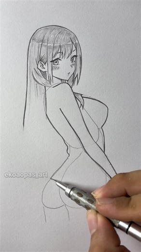 How to draw body girl Marin Kitagawa #howtodraw #art #drawing #shorts #drawingtutorial