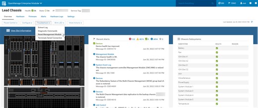 PowerEdge: MX7000 How to Reset a Management Module