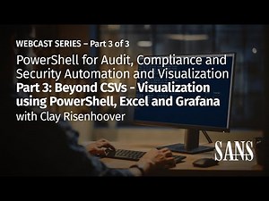 PowerShell: Part 3: Beyond CSVs - Visualization using PowerShell, Excel, and Grafana