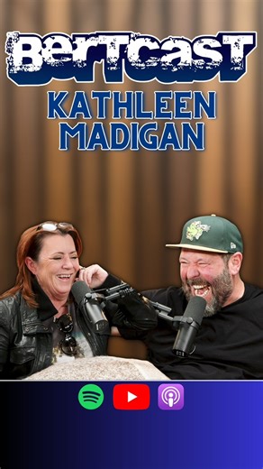 Had a blast hanging out with my pal Bert Kreischer talking about the road, other comics and me being his mom's favorite comedian. Big shoutout to Gege for having excellent taste in comedy...LMAO 🤣 Catch our episode #707 of Bertcast now, & stream my new special "The Family Thread" on Prime Video | Kathleen Madigan