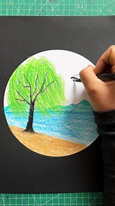 教你画《春天》风景。