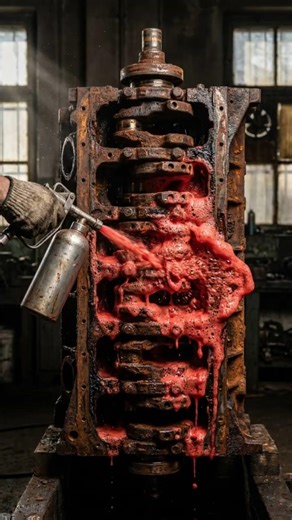 Insane Rust Removal on Engine Block 🔥 | Satisfying Chemical Clean
