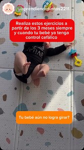 57K views · 6.6K reactions | Estos ejercicios le ayudaron a mi bebé a girar, aplícalos por 10 min al día vas a ver los resultados, recuerda estimular es acompañar no adelantar. Descarga mis guías de estimulación de 0 a 5 años con más de 1000 actividades. VE AL ENLACE DEL PERFIL. #estimulaciontemprana #motherhood #baby #tummytime #familia #giro #tummytime #baby #crianza #lactancia #maternidad #infancia | mundo infantil | Facebook
