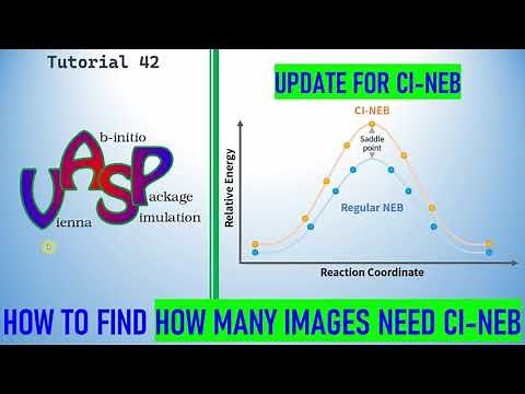 How to find how many images needed for the CI-NEB calculation | NEB Calculation using VASP