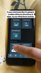 1.2K views · 15 reactions | When your mind is racing in a million different directions, try our Wind Down activity. Best used an hour before going to sleep, this interactive activity uses bilateral stimulation and controlled breathing to settle your mind and break negative thinking patterns. | Balance: Meditation & Sleep | Facebook