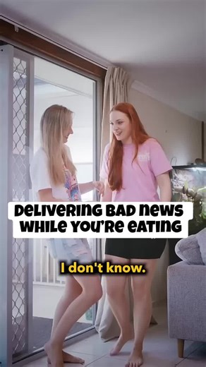 Delivering Bad News While Eating: A Difficult Conversation