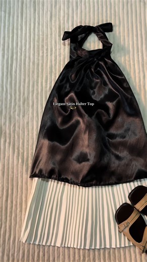Elegant Satin Halter Top for Stylish Women