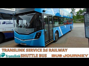 Translink Ulsterbus Service 2D Derry/Londonderry Railway Station Shuttle Bus Journey