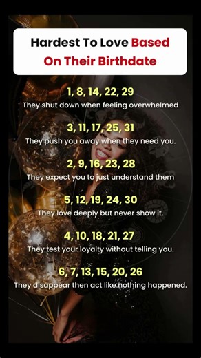 Hardest People to Love by Birth Date 💔 Truth Revealed