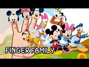 MICKEY MOUSE Finger Family Song Disney Nursery Rhyme