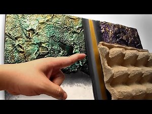 How to Make a Textured Abstract Painting with Egg Carton