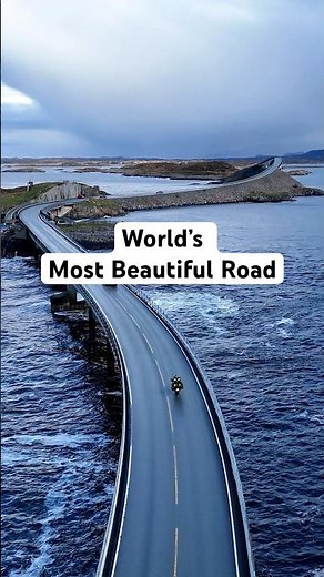 The Atlantic Ocean Road, officially the Worlds Most Beautiful Road #Norway