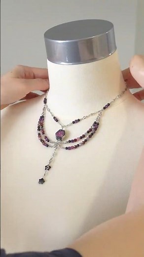 The Making of a Gothic-Romantic Raw Ruby Necklace ✨⭐🖤 l July Birthstone