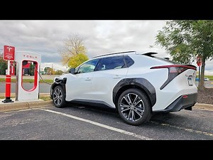 Toyota bZ4X using Tesla MagicDock