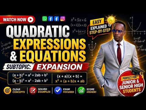 Only Genius Students Can Expand These Quadratic Expansion ||grade 9,10 and F3