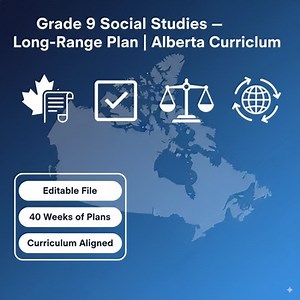 Grade 9 Social Studies Long-Range Plan (Alberta Curriculum) — Weekly Plans