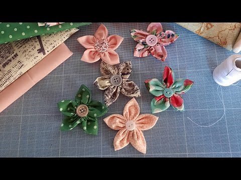 Easy Fabric Flower Tutorial