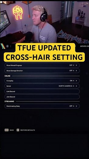 TFUE UPDATED CROSSHAIR SETTINGS 🎯