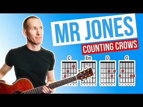 Mr Jones ★ Counting Crows ★ Acoustic Guitar Lesson [with PDF]