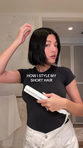 Short Hairstyle Tutorial with Kerastase Elixir Ultime Hair Oil