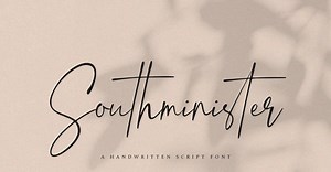 Southminister - Handwritten Script Font - TemplateMonster