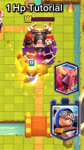 1 hp tutorial 🔥 Part 13 💥 #clashroyale #supercell #gaming
