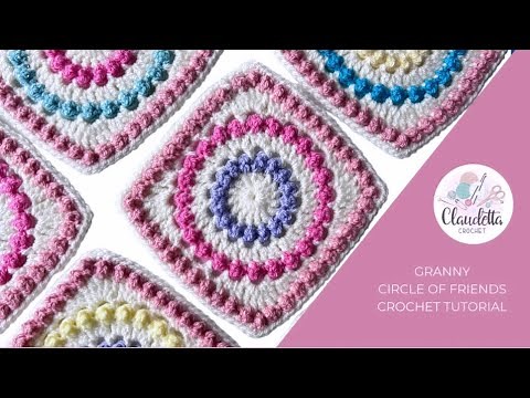 CROCHET GRANNY SQUARE / Circle of Friends 😍