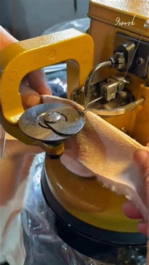 This Machine Cuts and Stitches Fabric Edges in One Continuous Process #9work