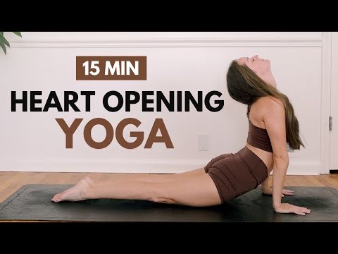 15 MINUTE HEART OPENING YOGA FLOW | Release Tension & Open Your Heart