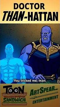 Marvel vs Watchmen - TOON SANDWICH #marvel #mcu #thanos #funny #animation #avengers #crossover