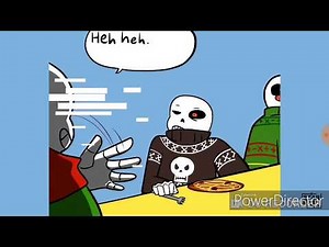 Sans and Chara react to Undertale AU Christmas Party(Part 1)