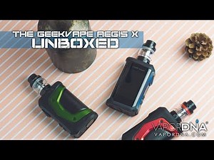 UNBOXED with VaporDNA ~ The GeekVape Aegis X Vape Mod Starter Kit