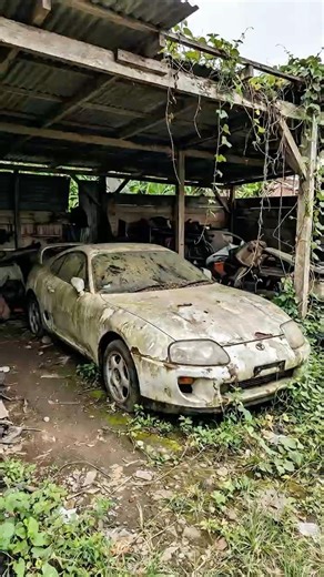 Don’t underestimate a broken car 🔥 #toyotasupramk4 #carshorts #modifiedcars #restoration #aishorts