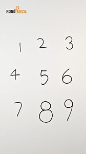 152K views · 1.2K reactions | Most Easy drawing with numbers  #painting #drawing #art #reels #artist #howtodraw #artwork #numbers | Rong Pencil | Facebook