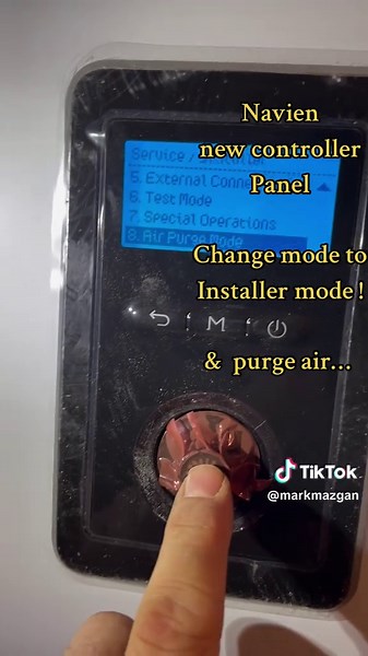 Navien control panel navigation, and how to change modes.#navien #combiboiler #weilmclain
