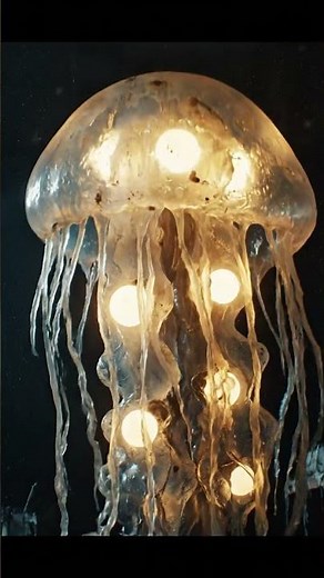 Terrifying Jellyfish Lamp Monster Flickers to Life | Creepy Horror Animation Scene