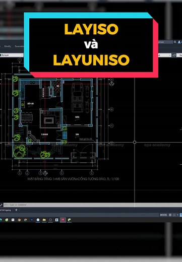 Hướng dẫn sử dụng lệnh lay ISO trong AutoCAD