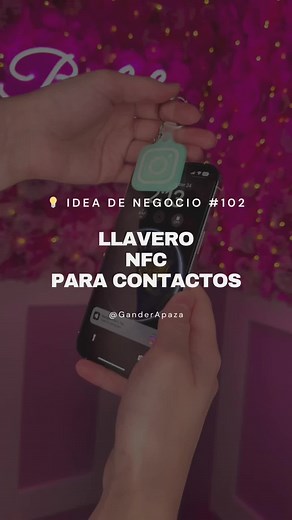 Creación de llaveros NFC para contactos empresariales