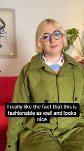182K views · 3.2K reactions | Let’s try on an accessible coat by @Intotum #Access: Video description: Eliza a White fem wheelchair user with blonde hair is trying on a long green coat and talking about how it is accessible for them as a wheelchair user. #Fashion #Clothing #Coat | Disabled Eliza | Facebook