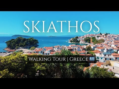 SKIATHOS GREECE 🇬🇷 Walking Tour 4K | Filmed on DJI Osmo Pocket 3