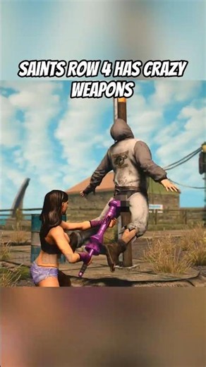 Saints Row 4 has crazy weapons #saintsrow4 #saintsrow #gaming #gamingshorts