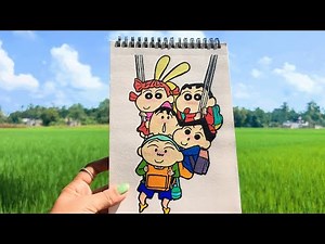 How To Draw Shinchan Friends || Step By Step Drawing || Shinchan Drawing
