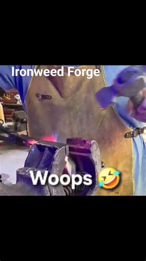 Forging a coffee scoop. #blacksmithing #handmade #metalart #metalworking #forged #forge