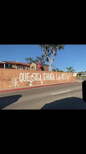 Beautiful mural by Hilltop high school art department and Natalia Ventura #hilltophighschool #chulavista #sandiegocountryclub #chulavistamurals #art #chulavistacalifornia Que siga Chula la vista Let the view continue being beautiful