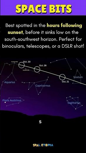 Catch Comet C/2025 R2 (SWAN) in the October sky 🌠✨ | #spacenews #spacebits #comet