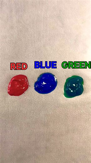 RGB Color Mixing / RED BLUE GREEN / How to create a new Color #colormixing #satisfying