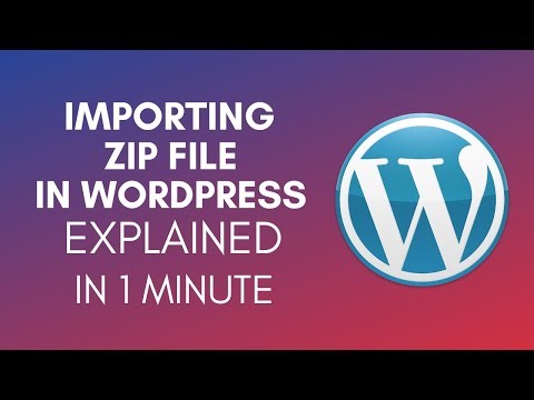 How To Import ZIP File In WordPress (2025)