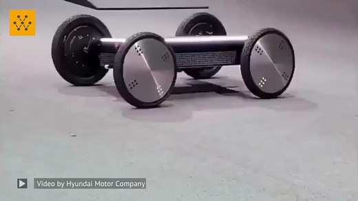 The MobED is a unique robotic platform developed by Hyundai Motor Company MobED (Mobile Eccentric Droid) is a novel, compact mobile platform that consists of 4 DnL (Drive and Lift) modules, which combines driving, steering, posture control, and braking systems into a single structure. It has four wheels that can move independently, allowing it to easily navigate tricky environments. This robot is designed to be stable and maneuverable, and its adjustable wheelbase and flexible steering angles ma