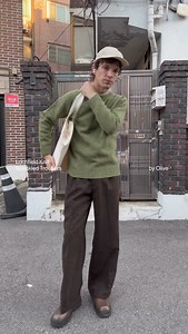 Timeless textures for colder days. The Lochfield Wool Seamless Jumper brings a brushed, traditional texture in 100% Australian Merino wool, spun in Korea. The Speckled Wool Trousers fall with a relaxed, easy shape. Simple, balanced pieces that just work. | Olive Menswear