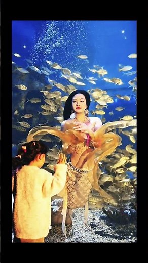 Underwater Beauty 🌊 | Dreamy Mermaid Swim | Relaxing Cinematic Short